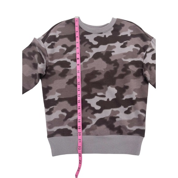 Z by Zella Girls Gray Quick Camo Blur Print Long Sleeve Sweatshirt Size XL - Picture 7 of 10